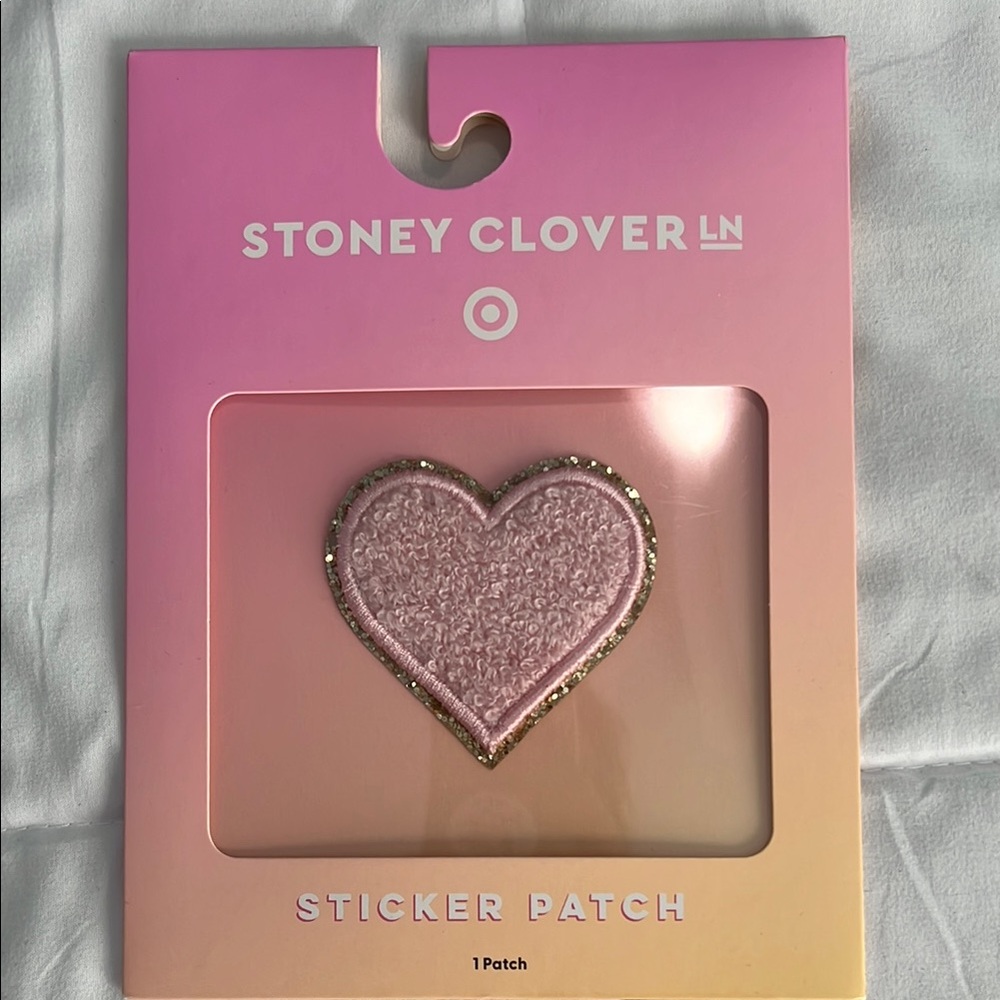 Stoney Clover Lane Pink Heart Sticker Patch